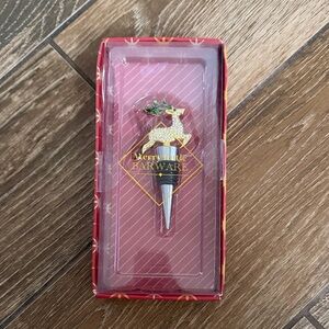 Gold Reindeer Bottle Stopper